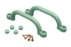 Handgreepset 247x68 pastel groen (2st.)