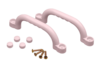 Handgreepset 247x68 pastel roze (2st.)