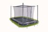 Veiligheidsnet met rechte palen 215x155 InGround | Grijs
