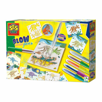 SES Blow Airbrush Pens - Dino&#039;s Magisch Kleurveranderen