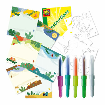 SES Blow Airbrush Pens - Dino&#039;s Magisch Kleurveranderen