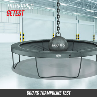 BERG trampoline Grand Ovaal Champion Regular 520X350 Zwart + Safety Net Deluxe