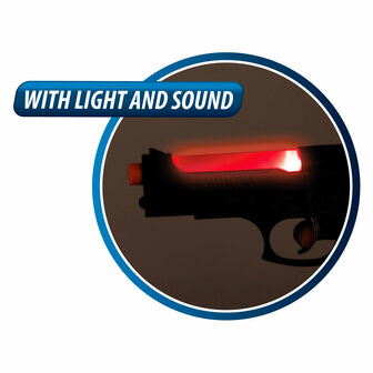 Politie Pistool Licht en Geluid met Handboeien