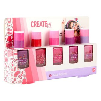 Create it! Beauty Color Changing Nagellak, 5st.