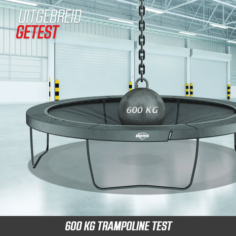 BERG trampoline Ultim Rechthoek Champion Regular 330X220 Grijs + Safety Net Deluxe