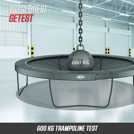 BERG trampoline Elite InGround 430 Grey Levels + Safety Net Deluxe