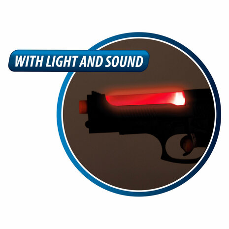 Politie Pistool Licht en Geluid met Handboeien