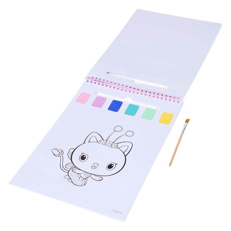 Gabby's Dollhouse Water Verfset Boek - incl Kwast