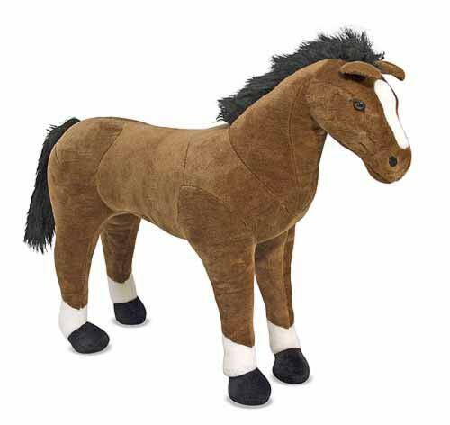 Melissa &amp; Doug  Pluchen Paard (Bruin)