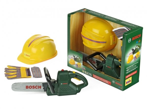Fascinerend Raap evolutie Bosch speelgoed BOSCH kettingzaag, helm en handschoenen - Speelgoed de  Betuwe