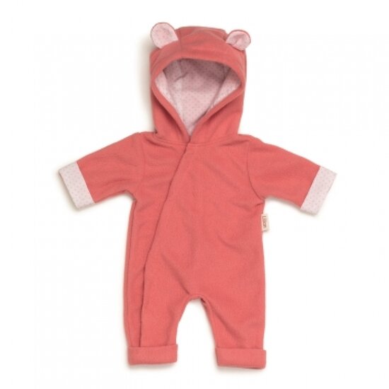 SkrallanPoppenkleding onesie koraalroze (36cm)