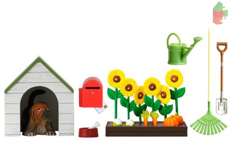 bewonderen spiritueel Inwoner Lundby Smaland poppenhuis tuinset + hondenhok - Speelgoed de Betuwe