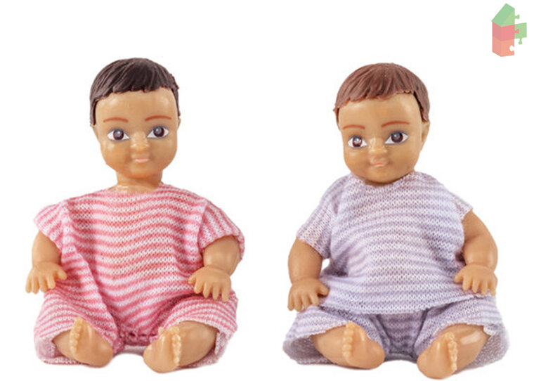 Lundby Poppenhuis Set - Twee Baby&#039;S