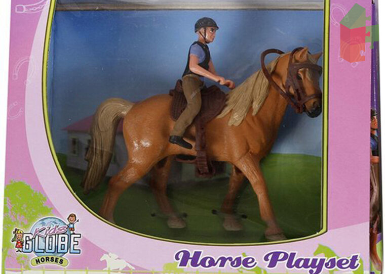 Kids Globe  Ruiter Met Paard (Jongen)