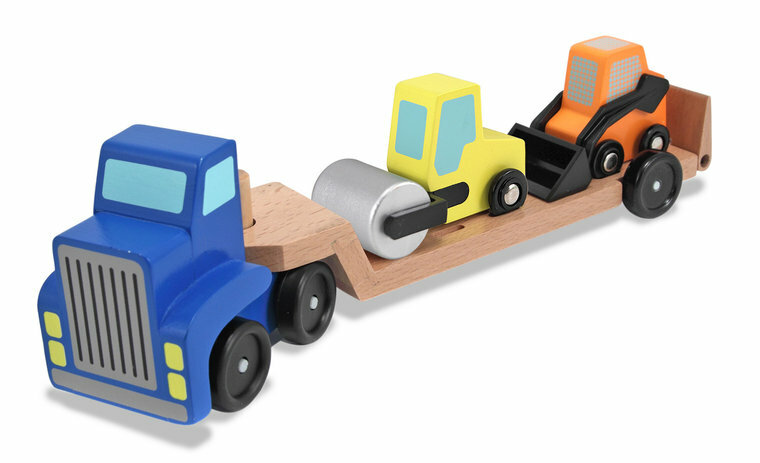 Melissa &amp; Doug Houten Vrachtauto Met Lader (4-Delig)