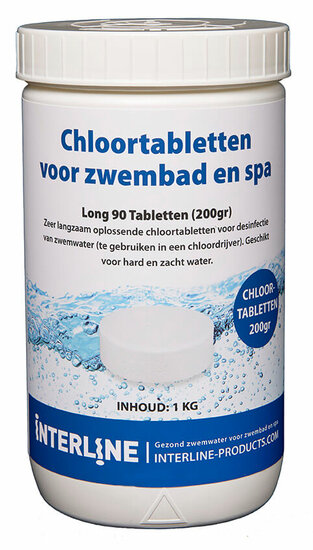 Long90 Chloortabletten 200gr/1kg