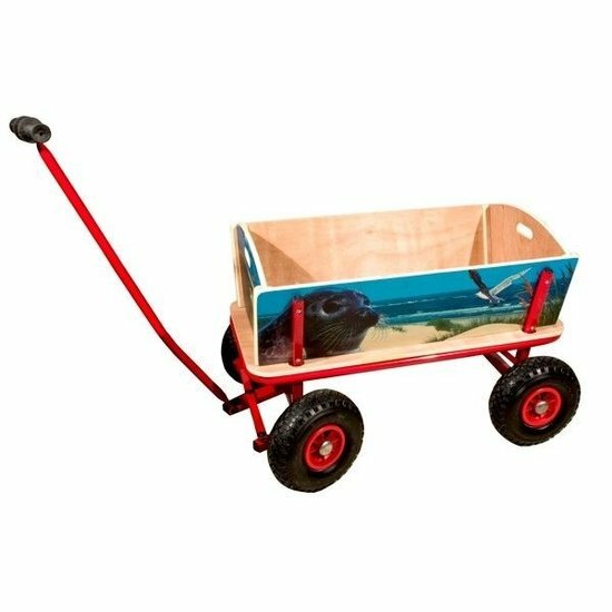 Bolderwagen Met Strandprint 90 X 60 X 53 Cm