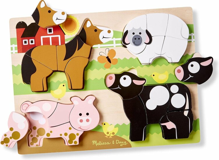 Melissa &amp; Doug Boerderij Legpuzzel Met Dikke Stukken