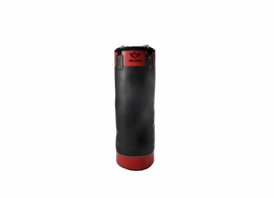 Bokszak 20 kg PVC leer Kleur rood/zwart, hoogte 80 cm
