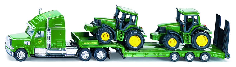 Siku dieplader met John Deere tractoren 1:87