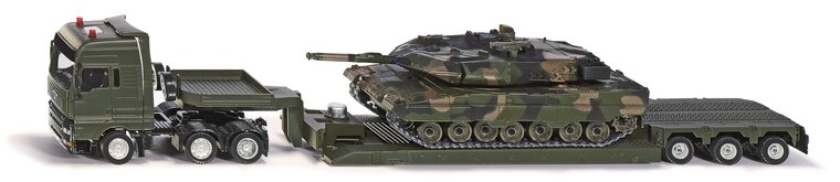 Siku Militair zwaartransport met Panzer tank