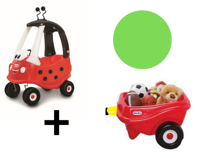 Little Tikes Cozy Couple Ladybird + Aanhanger