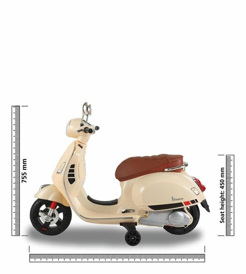 Ride-on Vespa scooter Gts 125 - Accuvoertuig - Beige