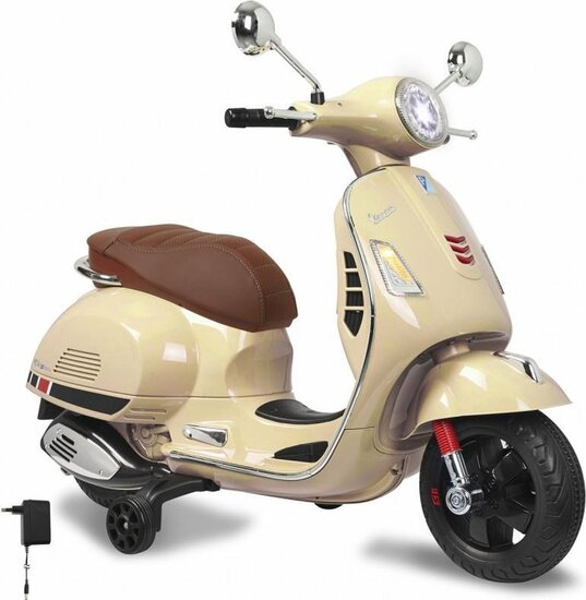 Ride-on Vespa scooter Gts 125 - Accuvoertuig - Beige