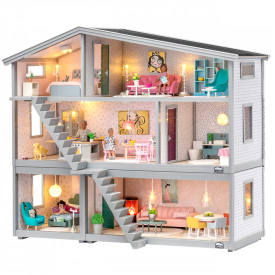 Lundby poppenhuis benedenverdieping