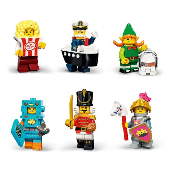 Flipper Eigenlijk Arbitrage LEGO Minifiguren Serie 23 - Set van 6 Losse Poppetjes - Speelgoed de Betuwe