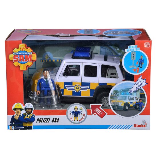 Brandweerman Sam Politie Auto 4x4 met Figuur de Betuwe