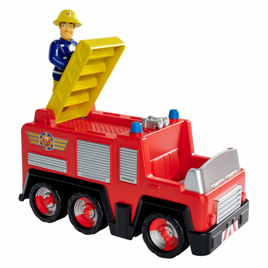Brandweerman Jupiter Brandweerauto met Sam Figuur - Speelgoed de Betuwe