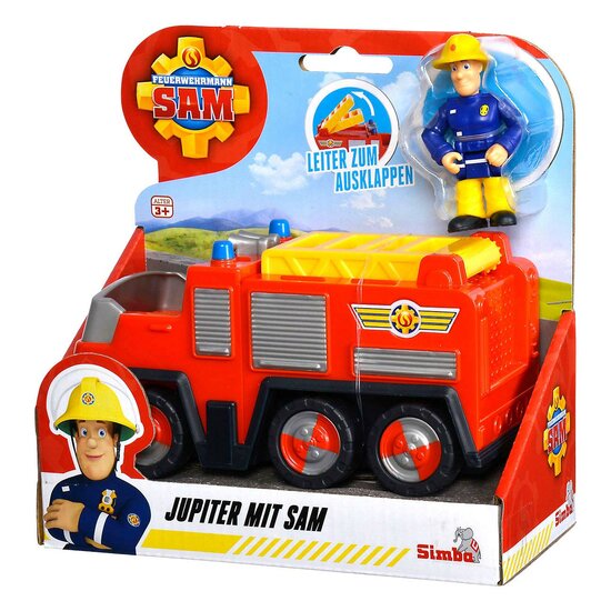 Onderling verbinden kalf hoe te gebruiken Brandweerman Sam Jupiter Brandweerauto met Sam Figuur - Speelgoed de Betuwe