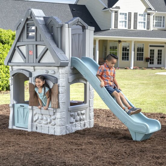 Enchanting Adventures 2-Story Playhouse &amp; Slide