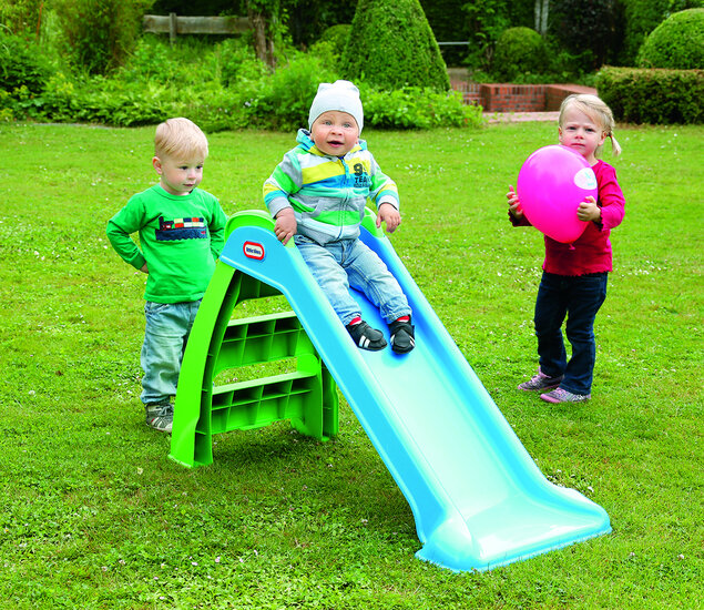 Peuter glijbaan First Slide blauw/groen | Speelgoed de - Speelgoed de