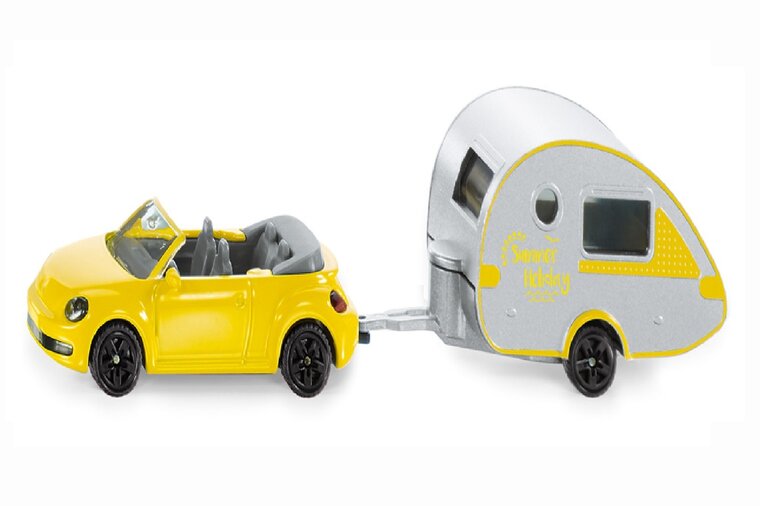 Siku Beetle met caravan