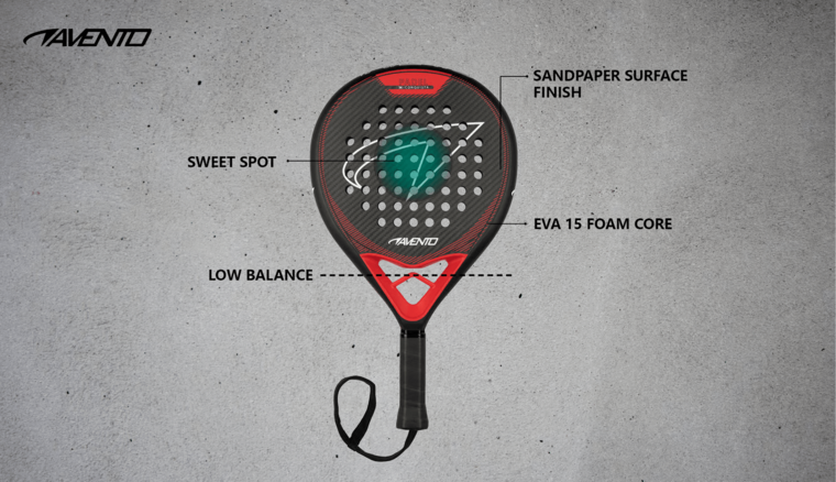 Padel Racket 3K Carbon Conquista