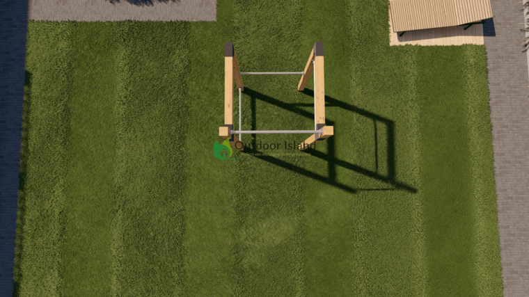 Outdoor fitness houten Douglas - Basic XL