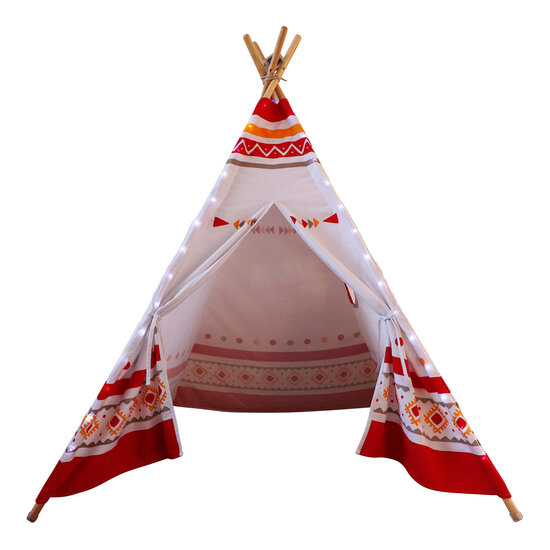 Sunny LED Tipi Tent Rood/wit