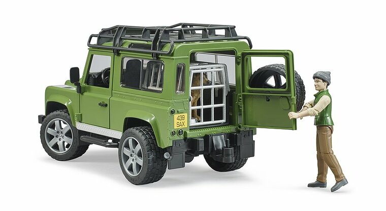 Bruder Land Rover Defender Station Wagon Met Boswachter En Hond