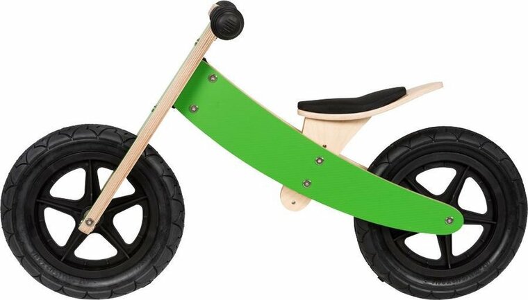loopfiets Broozzer houten - Carbon Fibre - groen