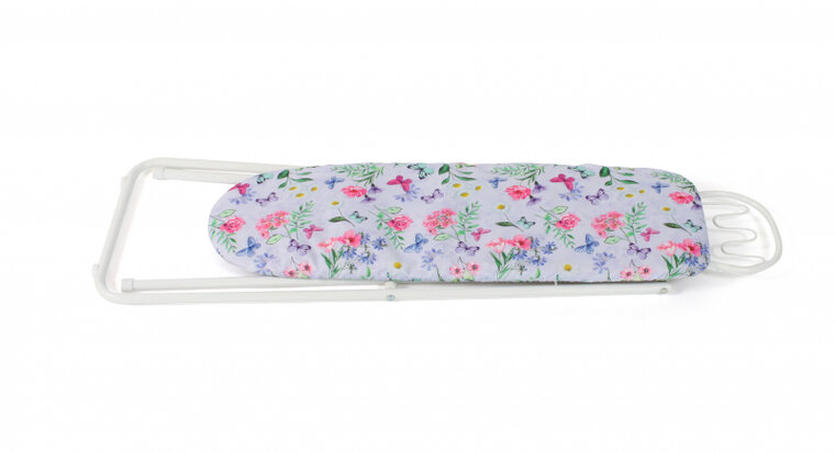 Strijkplank (bloemen wit/roze)