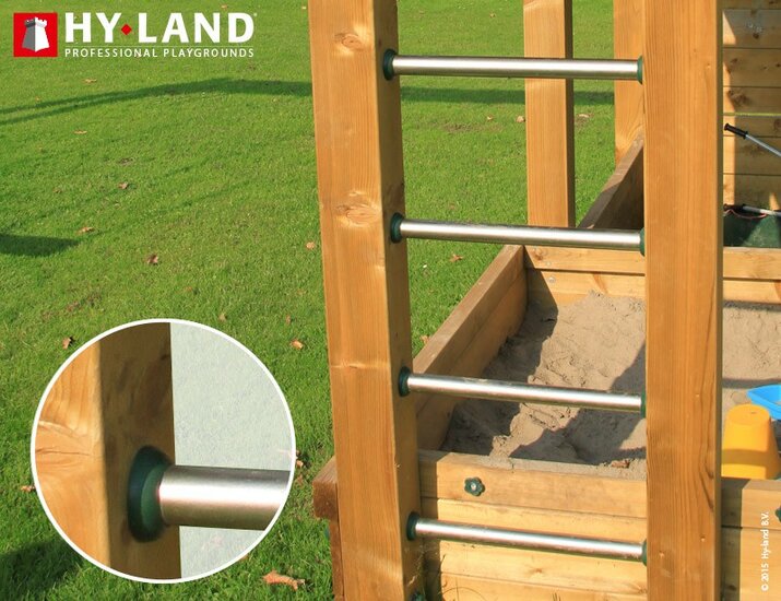 Hy-Land P8 Speeltoestel Douglas - RVS Glijbaan