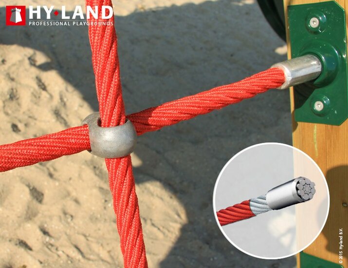 Hy-Land Q1 Speeltoestel Douglas - Polyethyleen Glijbaan