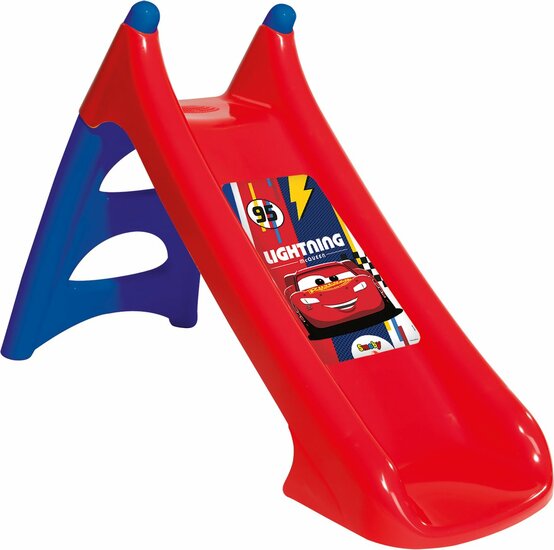 Smoby XS Glijbaan Cars - Wateraansluiting - 75 cm hoog