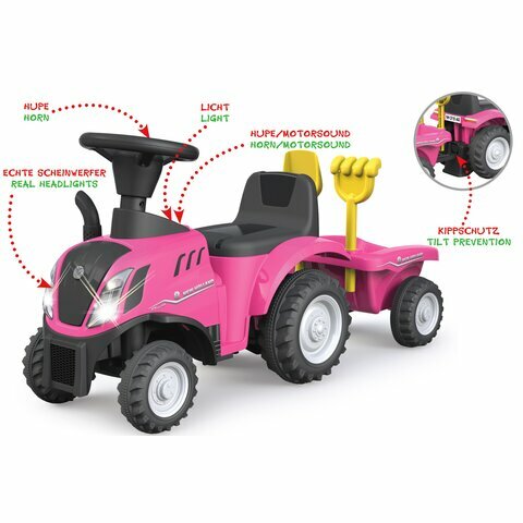 Looptractor  New Holland T7 Tractor roze