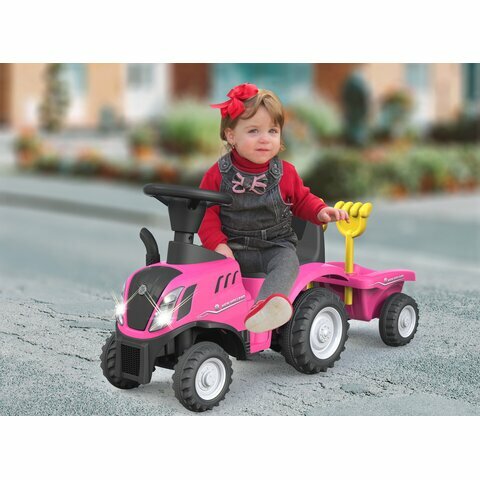 Looptractor New Holland T7 Tractor roze
