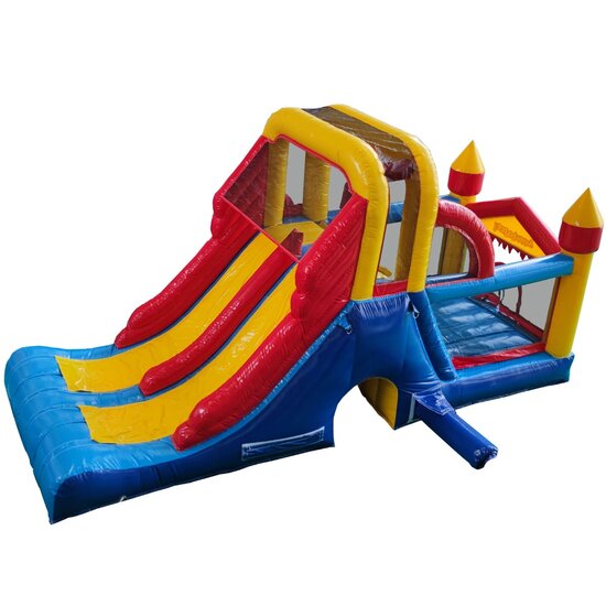 Springkussen Double Mega Slide (pvc) &ndash; Avyna