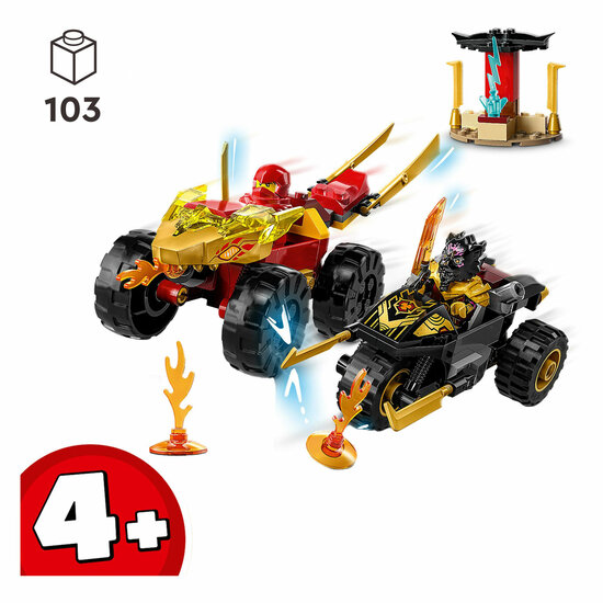 LEGO Ninjago 71789 Kai en Ras&#039;&nbsp;Duel Tussen Auto en Motor