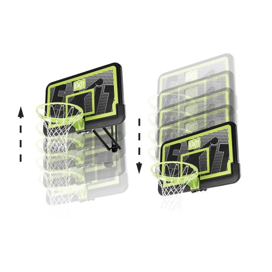 EXIT Galaxy basketbalbord voor muurmontage met dunkring - black edition